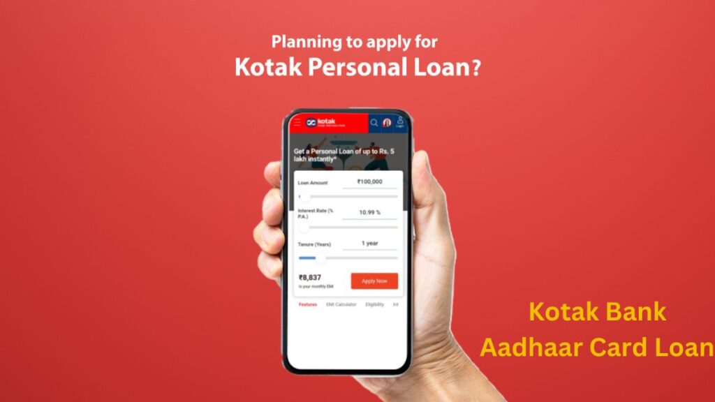 Kotak Bank Aadhaar Card Loan